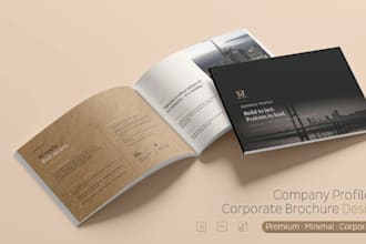 create professional company profiles brochures and brand assets