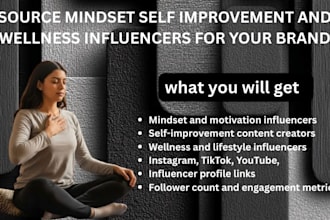 source mindset self improvement and wellness influencers for your brand