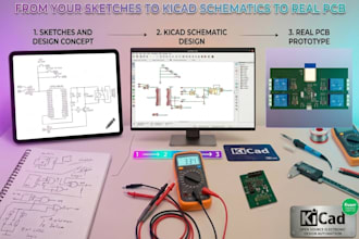 design professional pcb layout from your schematic in kicad