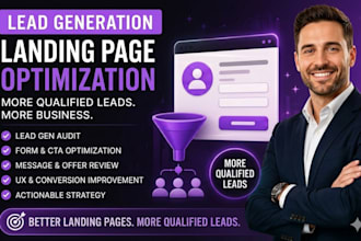 review and optimize your lead generation landing page for more qualified leads