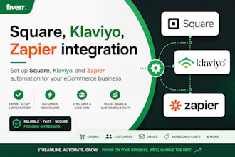 set up square, klaviyo, and zapier automation for your ecommerce business