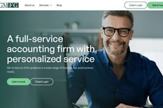 design squarespace accounting firm website cpa tax preparation website