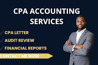 prepare CPA financial statements audit review and CPA letter