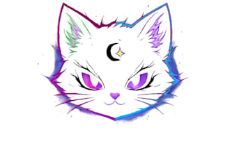 custom anime cat character drawing