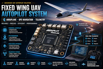 build fixed wing uav pcb, arduplane autopilot, gps navigation and telementry