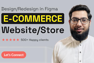 design or redesign ecommerce website, store design in figma