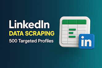 scrape 500 linkedin handles based on your requirements
