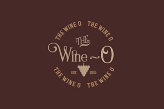 design professional best quality wine glass logo