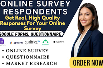 recruit survey participants to fill online survey questionnaire with responses