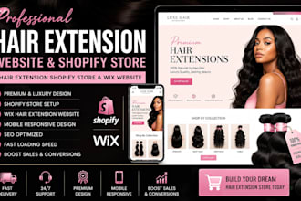 hair extension hair extension store hair website  shopify store   beauty website