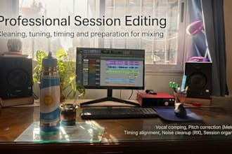 get your session edited, aligned, and ready to mix