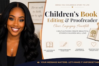 edit and proofread your children book for amazon KDP, your children book editor