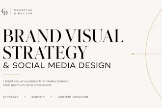 be creative director for brands, visual content strategy and social media design