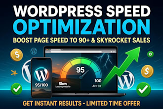 do wordpress speed optimization and shopify speed optimization