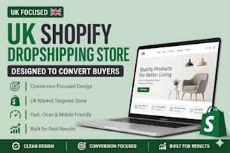 build a UK shopify dropshipping store UK suppliers and winning products