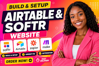 build softr airtable automation student client portal webapp database design