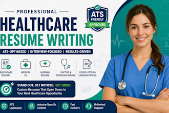 write ats healthcare resume medical CV nursing resume and doctor resume