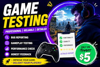 qa test your game for bugs, gameplay, and user experience