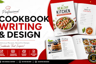 be cookbook writer, recipe ebook writer, cookbook formatting, cookbook design