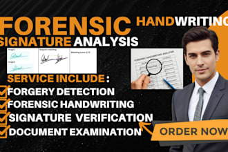 perform forensic handwriting and signature comparison