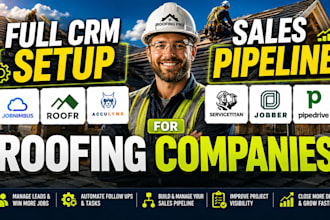 setup jobnimbus roofr acculynx servicetitan jobber pipedrive roofing CRM system