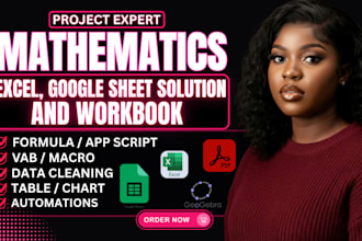 help in mathematics, statistics, programming and excel projects