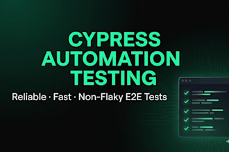 write automated tests using cypress