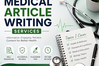 write medical articles and health blog posts