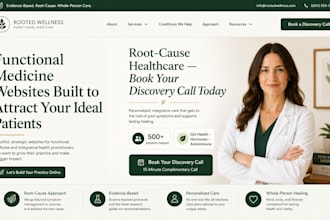 design an integrative health website
