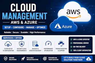 provide cloud computing, AWS and azure support services