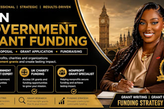 write grant proposal, government grant application, UK charity funding nonprofit