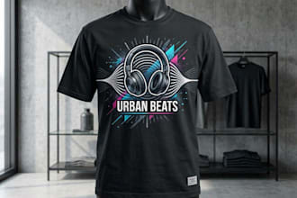 design modern minimalist tshirt for clothing brand