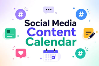 create social media content calendar
