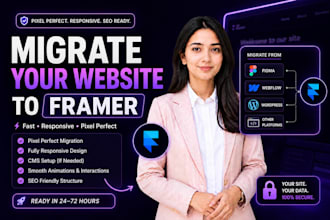 migrate your wordpress, webflow, figma, or any site to framer