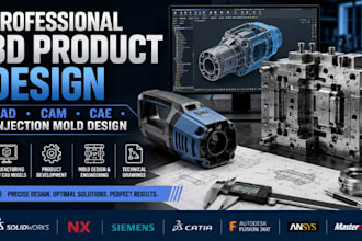 do 3d product design cad cam cae and injection mold design