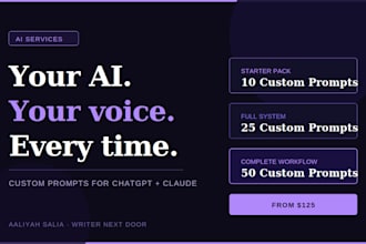 create custom ai prompts for your brand voice and content team