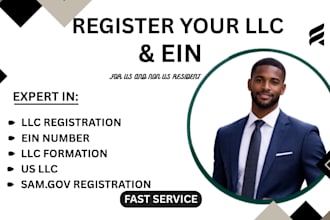 do US llc registration and ein for US and non US residents