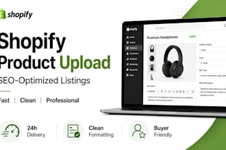 upload shopify product SEO product listing, product optimization and meta tags
