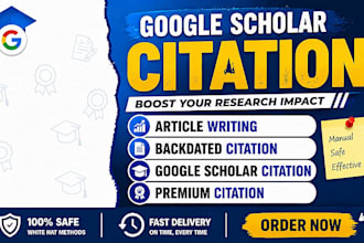 increase your google scholar citation, scopus,hindex, and researchgate