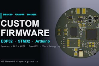 program esp32 stm32 and arduino firmware for your project
