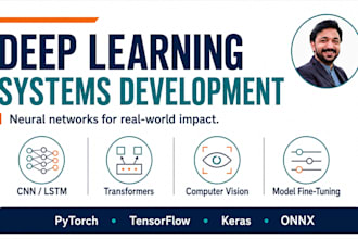 build deep learning models using tensorflow, pytorch, CNN, lstm and transformers