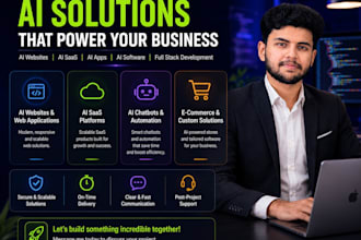 build ai websites, ai apps, ai saas, ai software as full stack developer