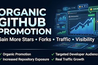 promote github repository increase followers star repo in usa with social media