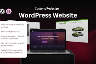 build a high converting wordpress website with SEO setup
