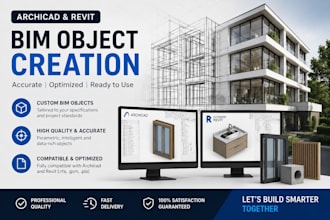 create archicad bim objects and custom GSM models