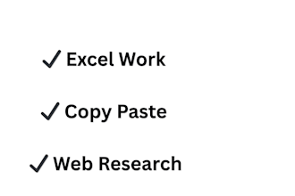 do accurate data entry and web research