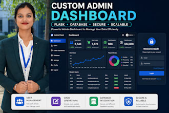 create custom admin dashboard with flask and database