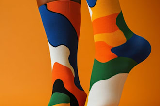 make a custom and pattern socks design