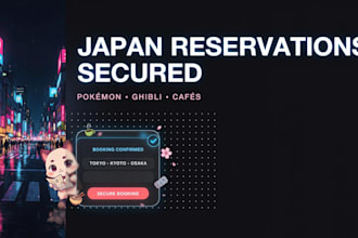 secure your japan pokepark, pokémon café, kirby café and ghibli reservations