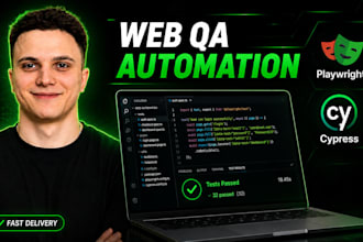 be your QA automation engineer using playwright or cypress